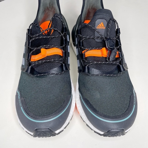 Adidas Men's Ultraboost Cold Ready Running Shoe Black Green Size 9 - Picture 6 of 14